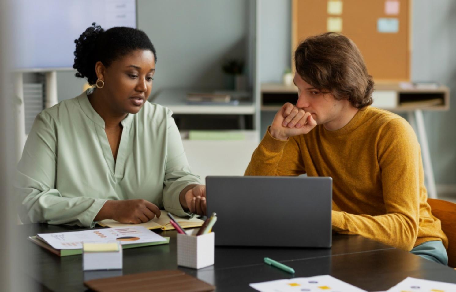 Espace de travail avec outils de planification financière